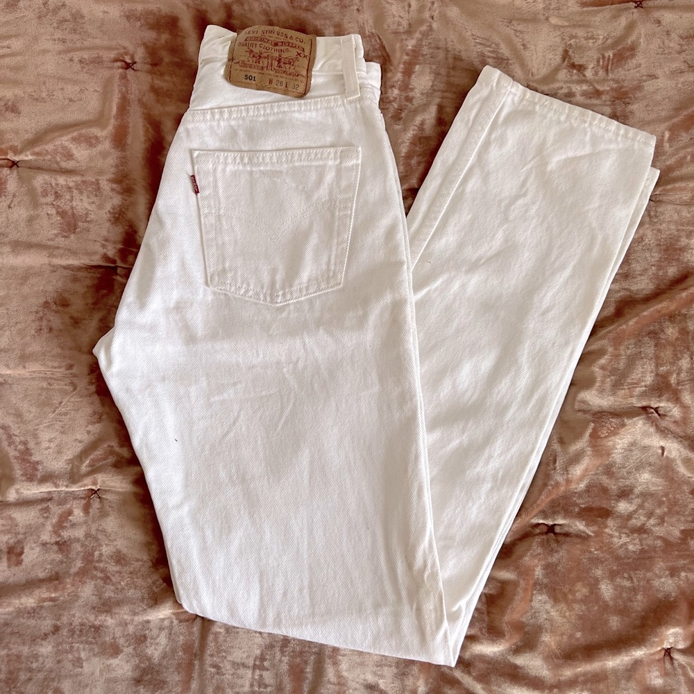 Vintage white Levi’s